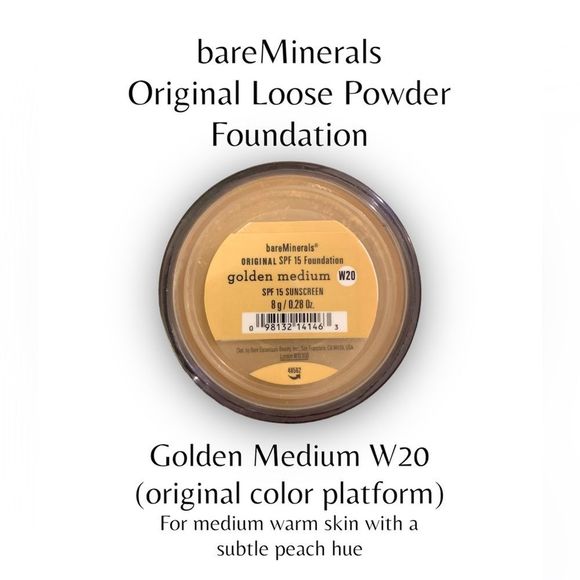 bareMinerals Original Loose Powder Foundation Full Size 8g Golden Medium - Picture 1 of 6